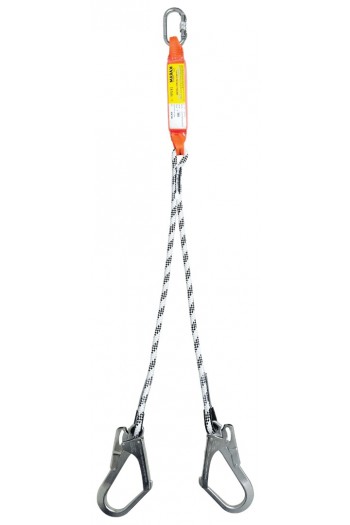 KA341 Şok Emici Çift Kollu Statik Halatlı Büyük Kancalı