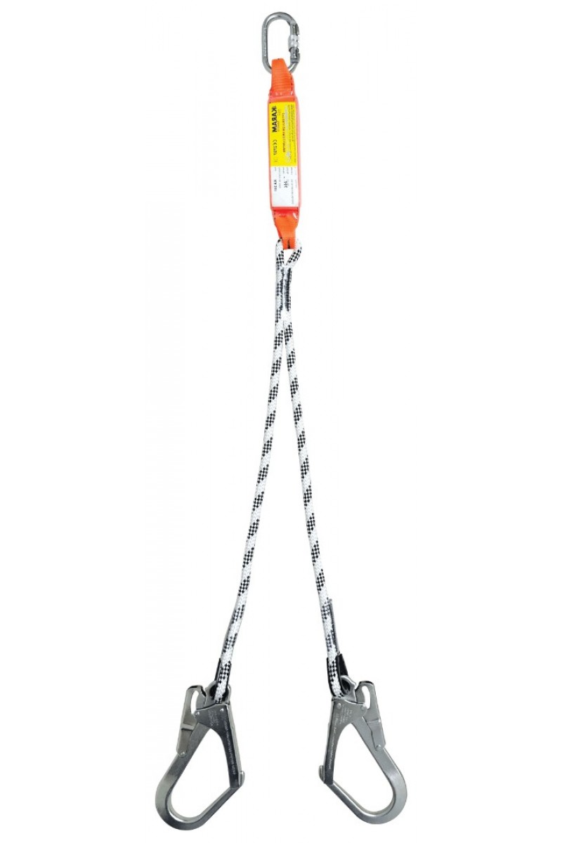 KA341 Şok Emici Çift Kollu Statik Halatlı Büyük Kancalı