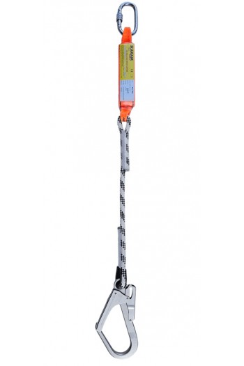 KA388 Şok Emici Tek İpli Statik Halatlı Büyük Kancalı Karabinalı